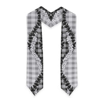 Gray Hawaii Palaka Graduation Stole Hawaiian Honohono Lei