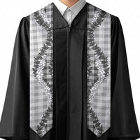 Gray Hawaii Palaka Graduation Stole Hawaiian Honohono Lei