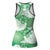 Green Aloha Hawaii Hollow Tank Top Monstera Hibiscus Plumeria Seamless Vibes - Polynesian Pride