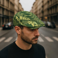 Green Aloha Hawaii Jeff Hat Hawaiian Kakau Ohia Lehua Lei - Polynesian Pride