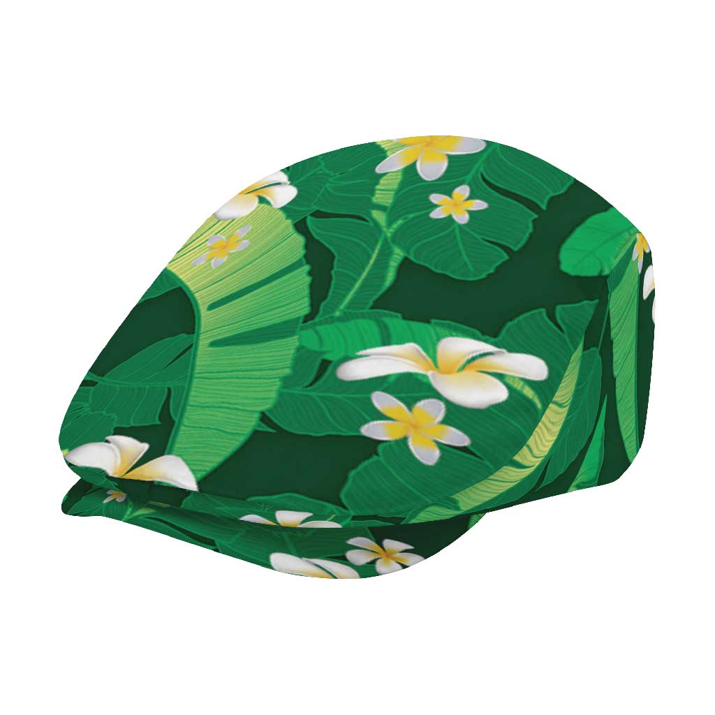 Green Banana Leaf Hawaii Jeff Hat Lau Maia Plumeria Tropical Summer Vibes