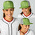 Green Gradient Polynesia Baseball Net Cap Hawaiian Tribal Hammerhead Shark Tattoo - Polynesian Pride