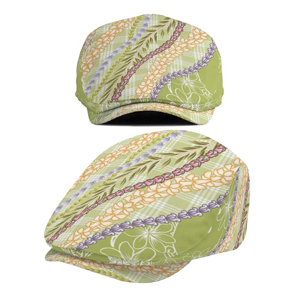 Green Palaka Hawaii Leis Jeff Hat Hawaiian-plaid Elegant Tropical Vibes - Polynesian Pride