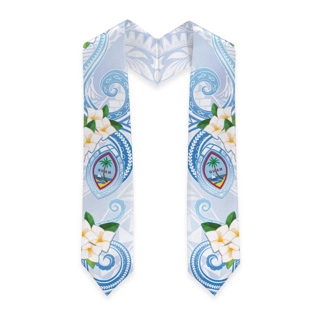 Guam Chamorro Graduation Stole Guasali Flowers Curves Style