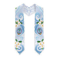 Guam Chamorro Graduation Stole Guasali Flowers Curves Style