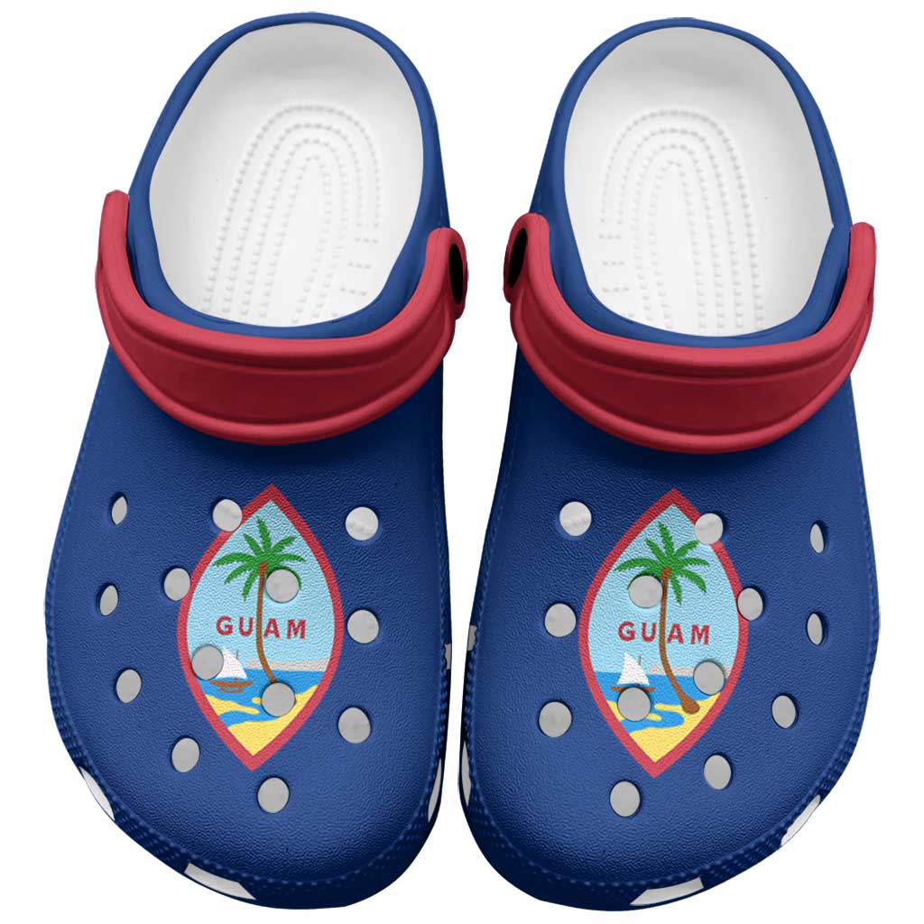 Guam Clogs Shoes Heritage Palette Flag-Inspired - Polynesian Pride