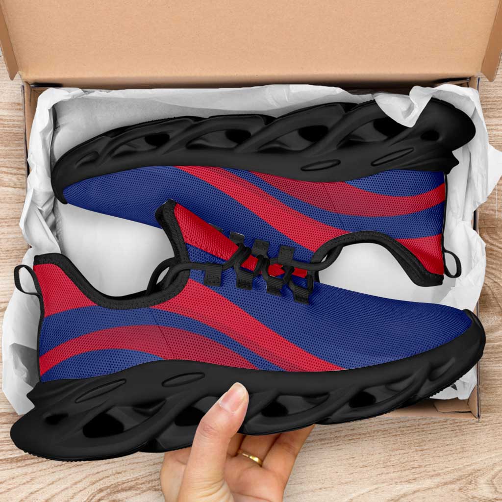 Guam Clunky Sneakers Flag-Inspired Curve Style