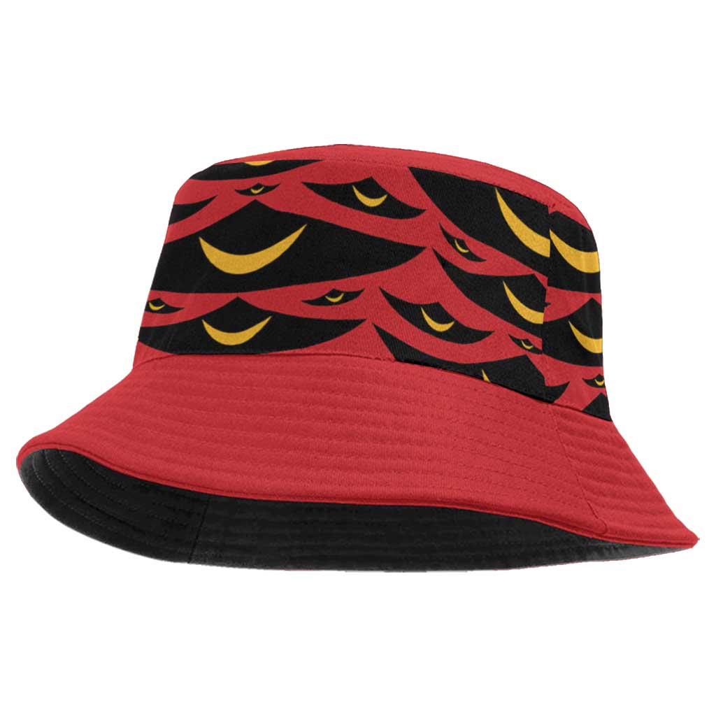 Hawaii Ahu Ula Inspired Bucket Hat Red Version