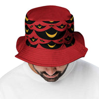 Hawaii Ahu Ula Inspired Bucket Hat Red Version
