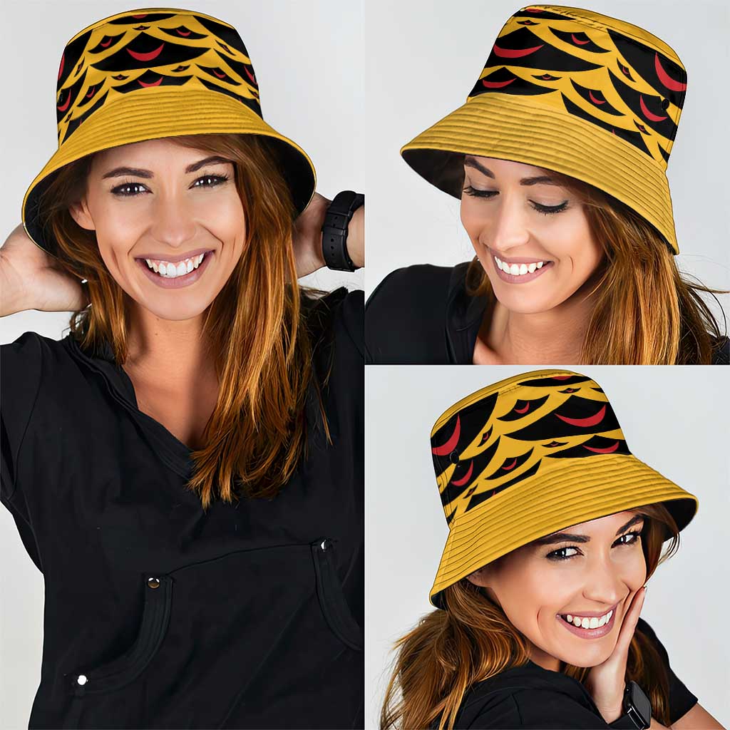 Hawaii Ahu Ula Inspired Bucket Hat Yellow Version LT05 - Polynesian Pride