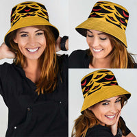 Hawaii Ahu Ula Inspired Bucket Hat Yellow Version LT05 - Polynesian Pride
