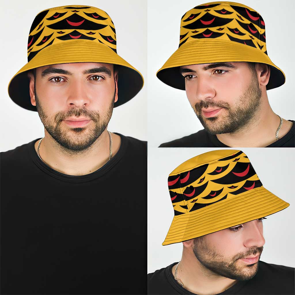 Hawaii Ahu Ula Inspired Bucket Hat Yellow Version LT05 - Polynesian Pride