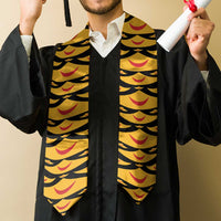 Hawaii Ahu Ula Inspired Graduation Stole Black Version LT05 - Polynesian Pride