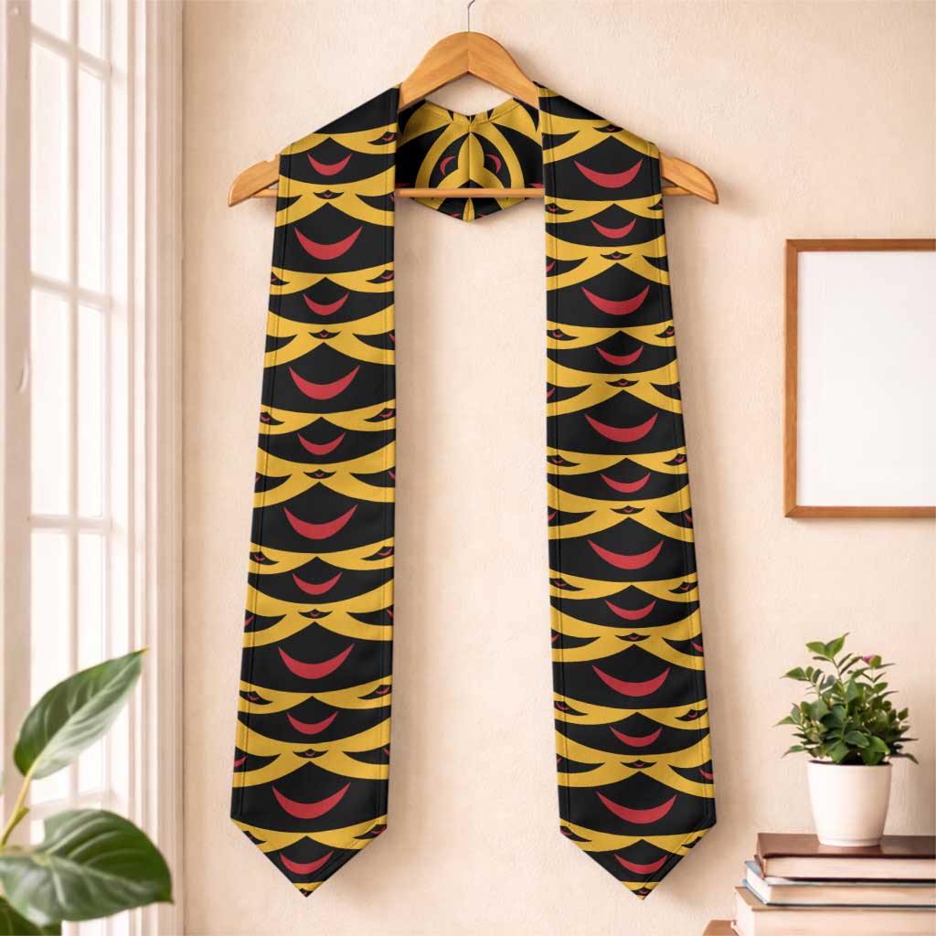 Hawaii Ahu Ula Inspired Graduation Stole Yellow Version