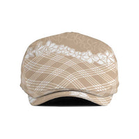 Hawaii Aloha Plumeria Lei Beige Palaka Jeff Hat - Polynesian Pride