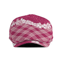 Hawaii Aloha Plumeria Lei Fuschia Palaka Jeff Hat - Polynesian Pride