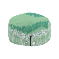 Hawaii Aloha Plumeria Lei Mint Palaka Jeff Hat - Polynesian Pride