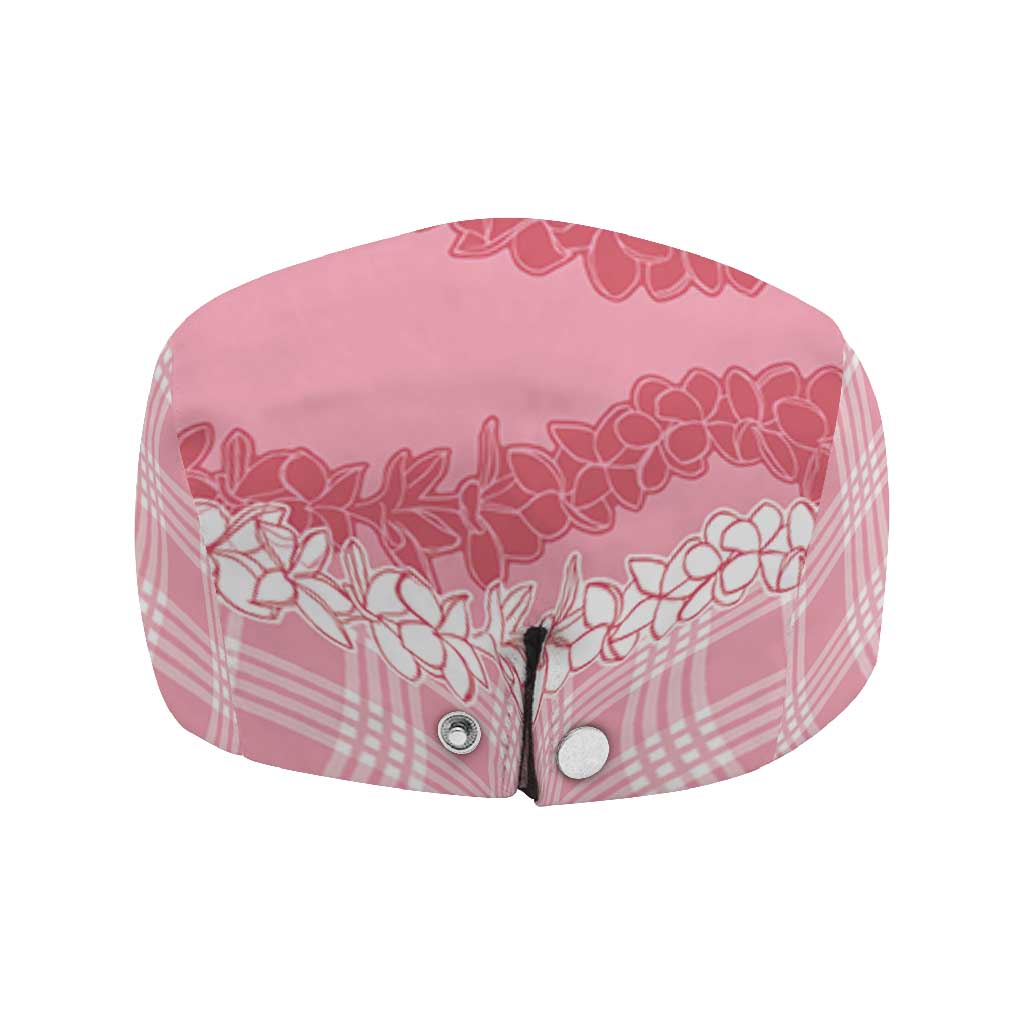 Hawaii Aloha Plumeria Lei Pink Palaka Jeff Hat - Polynesian Pride