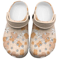 Hawaii Anthurium Tiare Pikake Lei Clogs Shoes Alani Lauhala Art Pattern