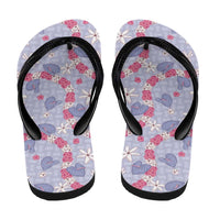 Hawaii Anthurium Tiare Pikake Lei Flip Flops Poni Lauhala Art Pattern