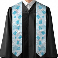 Hawaii Anthurium Tiare Pikake Lei Graduation Stole UliUli Lauhala Art Pattern