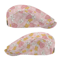 Hawaii Anthurium Tiare Pikake Lei Jeff Hat Akala Lauhala Art Pattern
