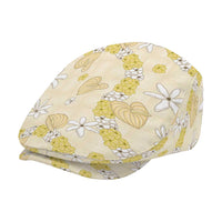 Hawaii Anthurium Tiare Pikake Lei Jeff Hat Melemele Lauhala Art Pattern