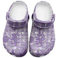 Hawaii Breadfruit Palaka Clogs Shoes Poni Maile Lei - Polynesian Pride