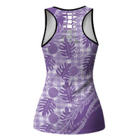 Hawaii Breadfruit Palaka Hollow Tank Top Poni Maile Lei - Polynesian Pride