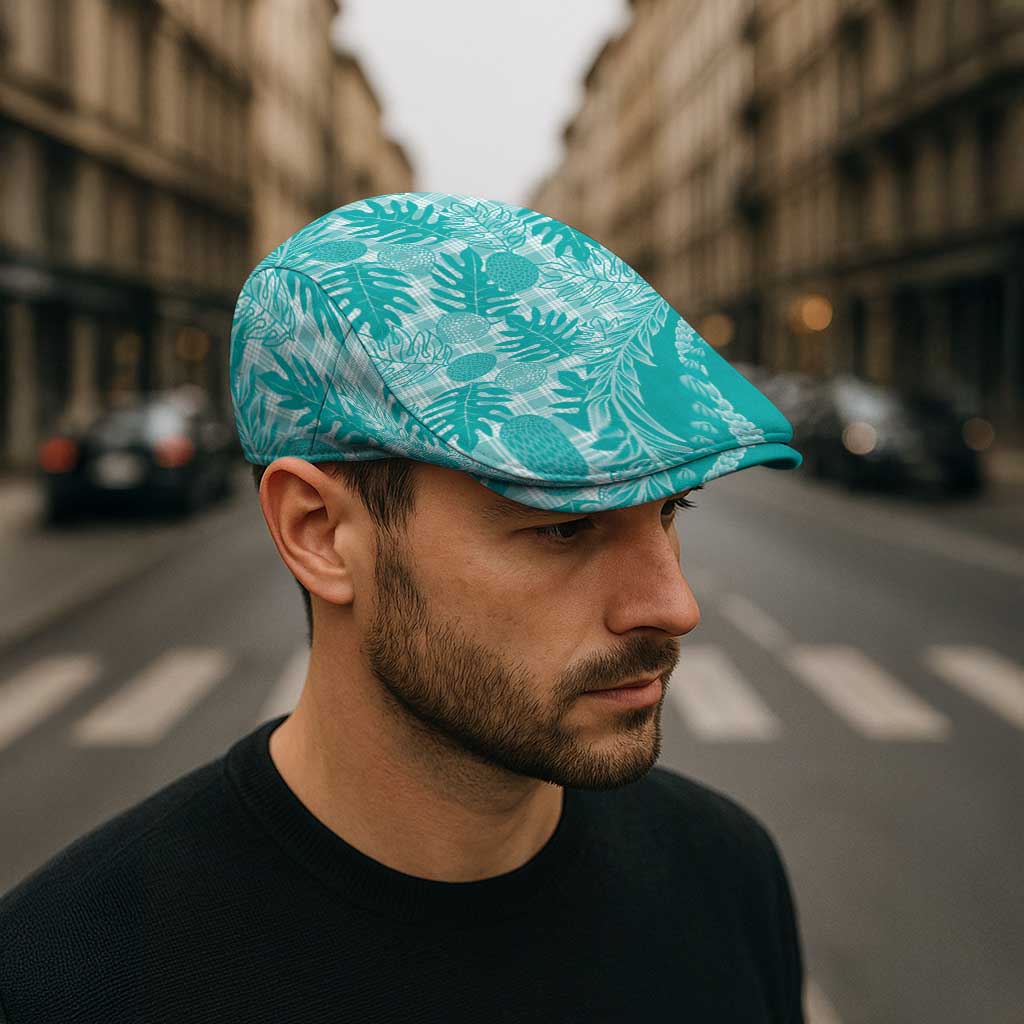 Hawaii Breadfruit Palaka Jeff Hat Polu Opal Maile Lei - Polynesian Pride