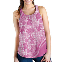Hawaii Breadfruit Palaka Women Racerback Tank Omaomao Ulaula Maile Lei - Polynesian Pride
