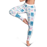 Hawaii Coastal Summer Postcard Leggings