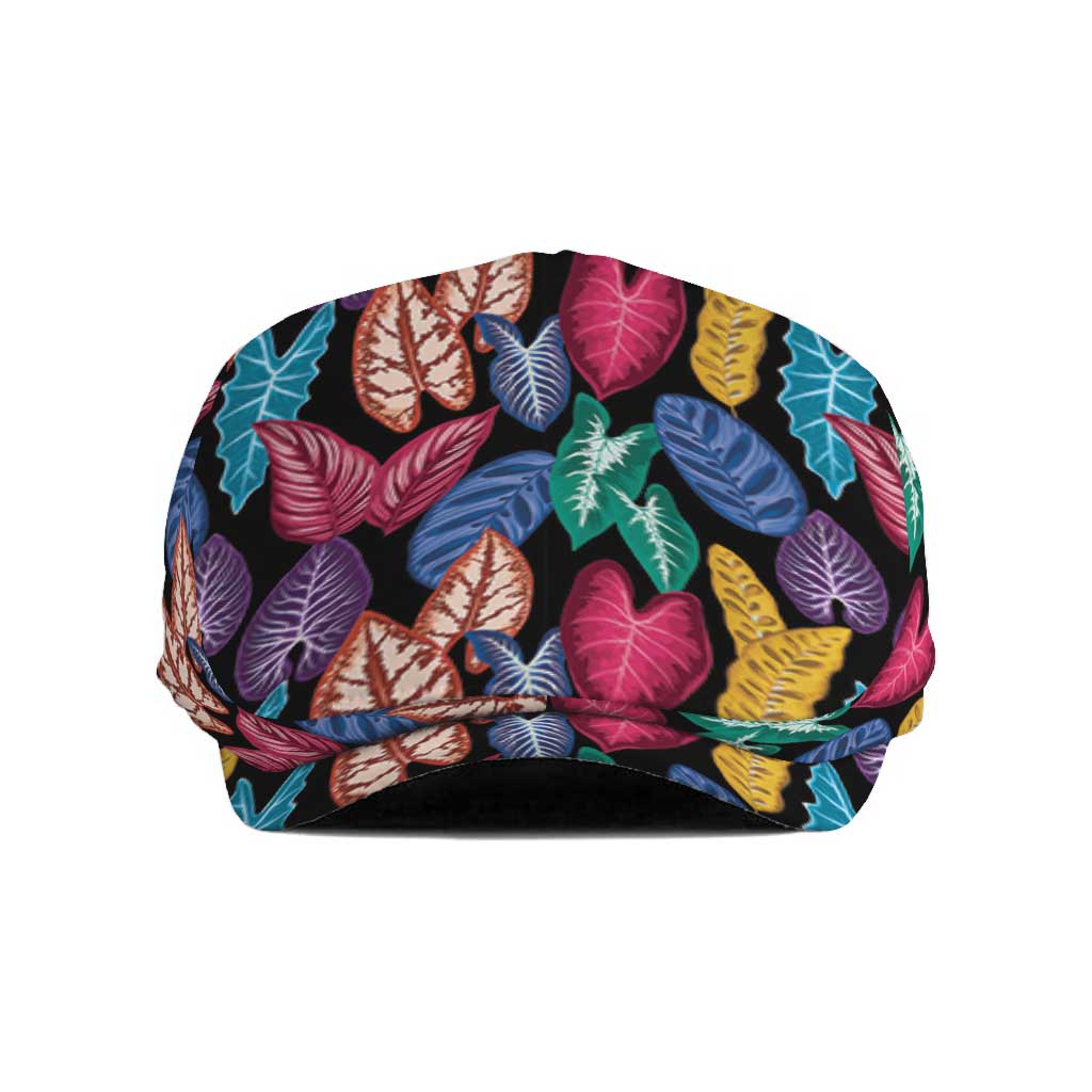 Hawaii Colorful Tropical Leaves Jeff Hat