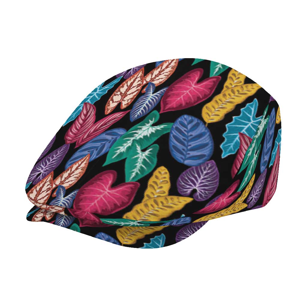 Hawaii Colorful Tropical Leaves Jeff Hat