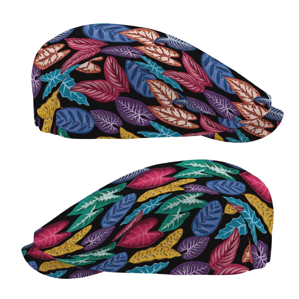 Hawaii Colorful Tropical Leaves Jeff Hat