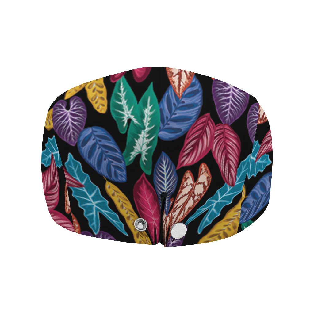 Hawaii Colorful Tropical Leaves Jeff Hat