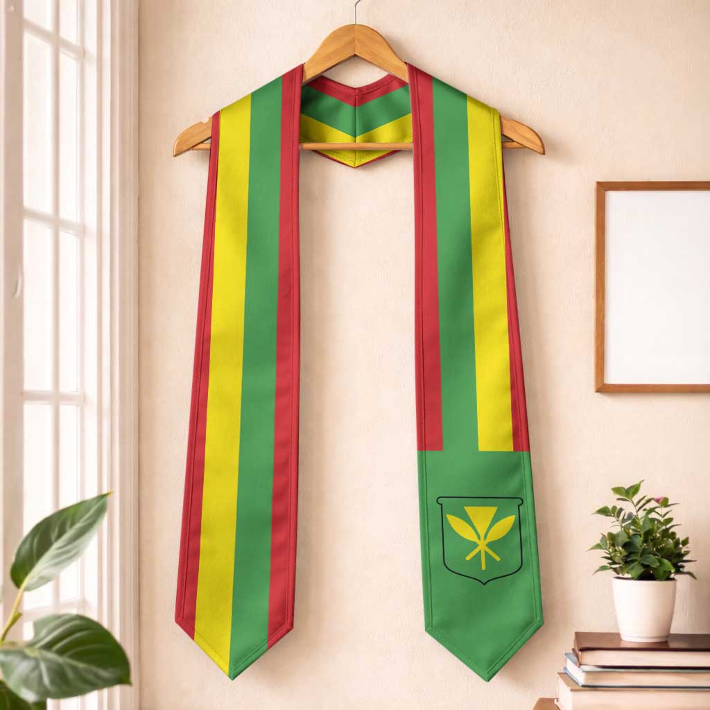 Hawaii Graduation Stole Kanaka Maoli Flag