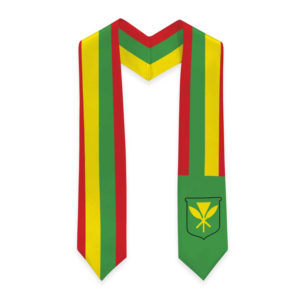 Hawaii Graduation Stole Kanaka Maoli Flag