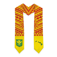 Hawaii Graduation Stole Kanaka Maoli Polynesian Pattern