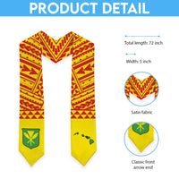 Hawaii Graduation Stole Kanaka Maoli Polynesian Pattern