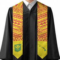 Hawaii Graduation Stole Kanaka Maoli Polynesian Pattern