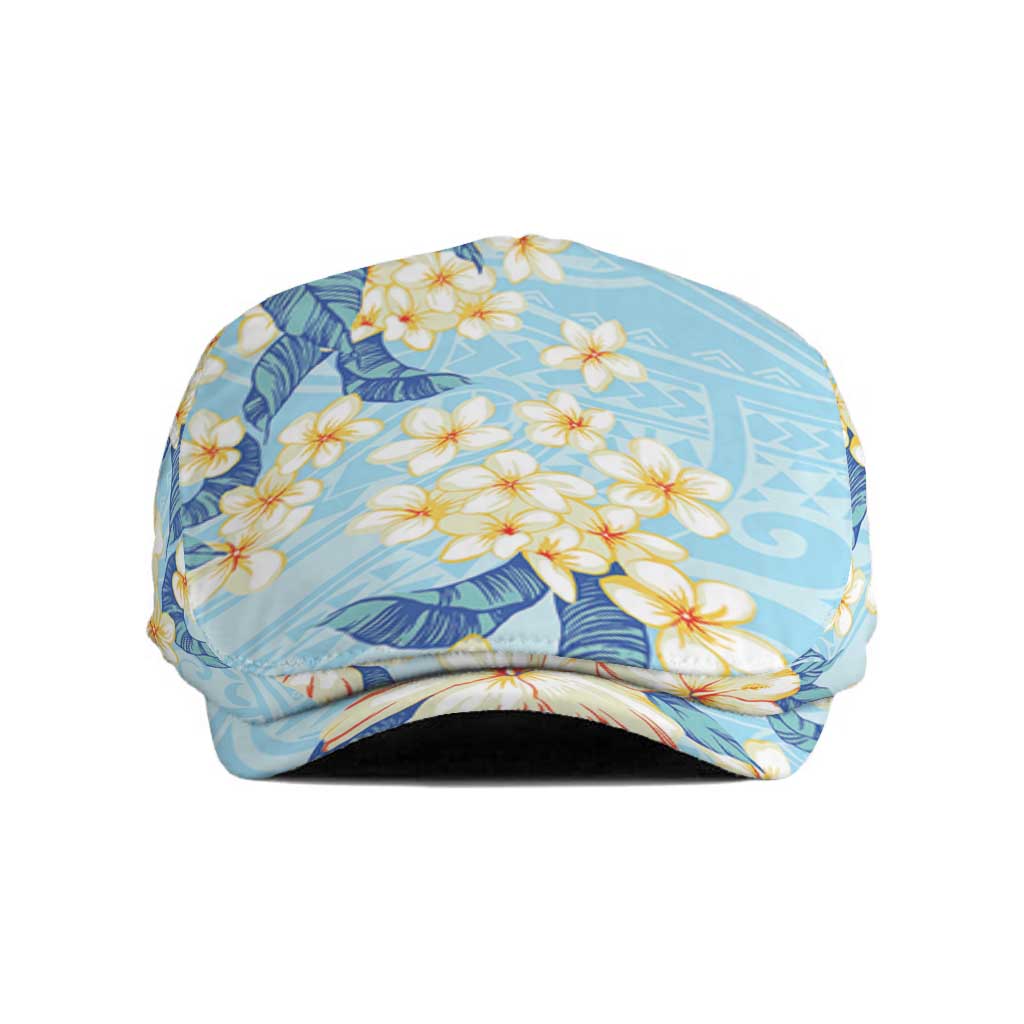 Hawaii Hibiscus Plumeria Blue Jeff Hat Polynesian Pattern LT01 Blue - Polynesian Pride