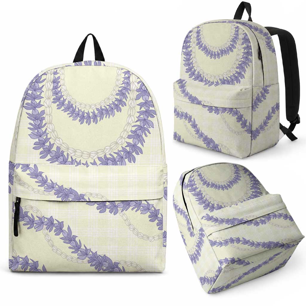 Hawaii Honohono Palaka Motifs Backpack Hawaiian Orchid Lei LT14 - Polynesian Pride