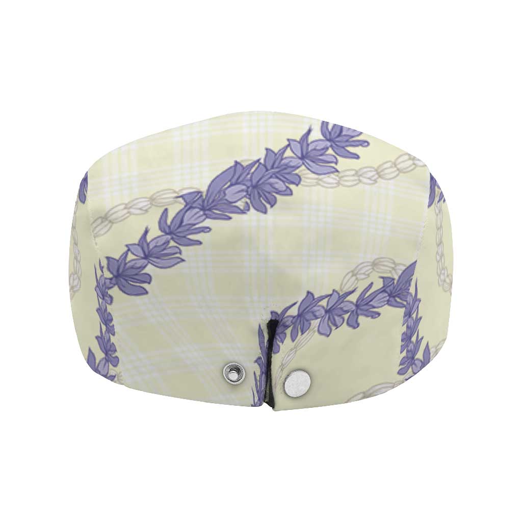 Hawaii Honohono Palaka Motifs Jeff Hat Hawaiian Orchid Lei LT14 - Polynesian Pride