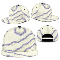 Hawaii Honohono Palaka Motifs Snapback Cap Hawaiian Orchid Lei LT14 - Polynesian Pride