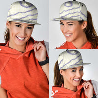 Hawaii Honohono Palaka Motifs Snapback Cap Hawaiian Orchid Lei LT14 - Polynesian Pride