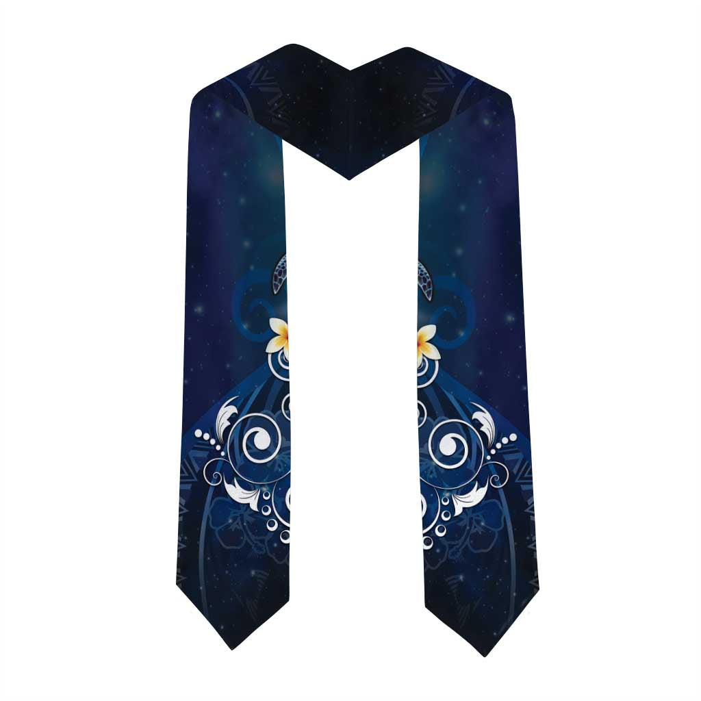 Hawaii Honu Graduation Stole Polynesian Curves Plumeria