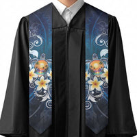 Hawaii Honu Graduation Stole Polynesian Curves Plumeria