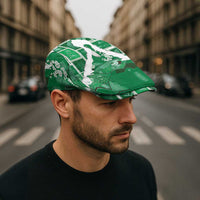 Hawaii Japanese Culture Green Jeff Hat Spring Cranes Aloha Pattern
