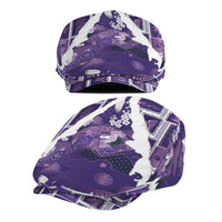 Hawaii Japanese Culture Purple Jeff Hat Spring Cranes Aloha Pattern